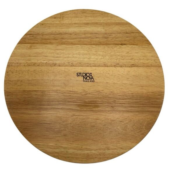 Studio Nova Wooden Chip and Dip Bowl Serving Tray Mid Century Modern Style 12" - Picture 5 of 5